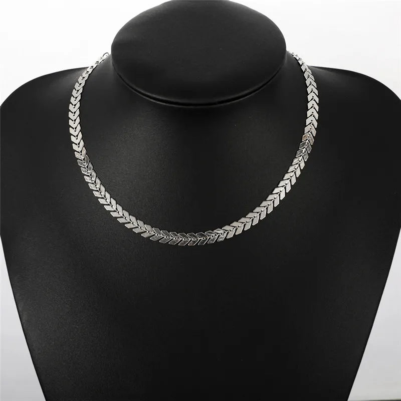Gothic Doppelketten-Halsband 