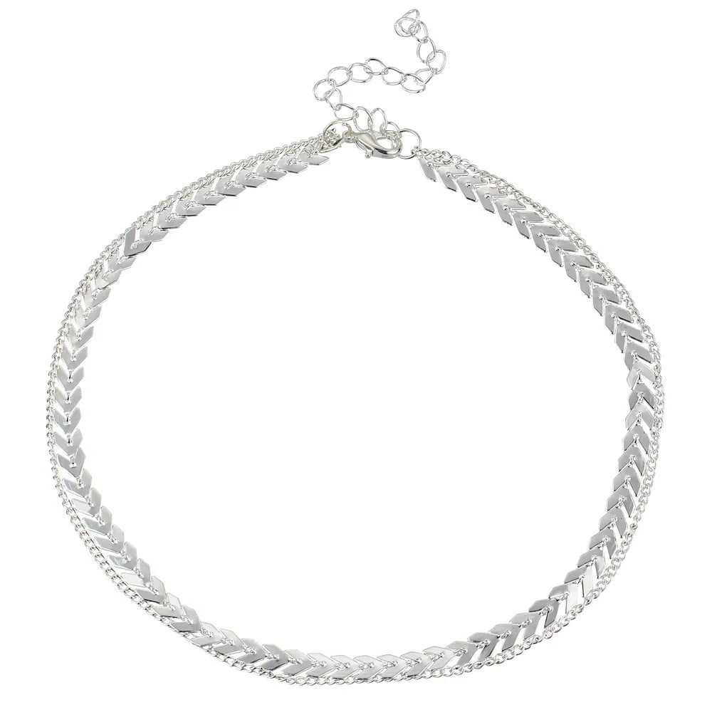 Gothic Doppelketten-Halsband 