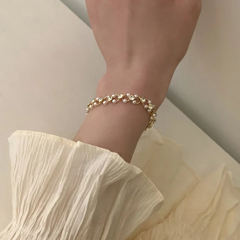 Amour Perlen-Choker-Armband|Halskette
