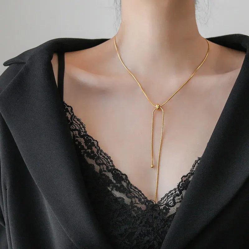 Goldene Drape Halskette | Armband | Fußkettchen 