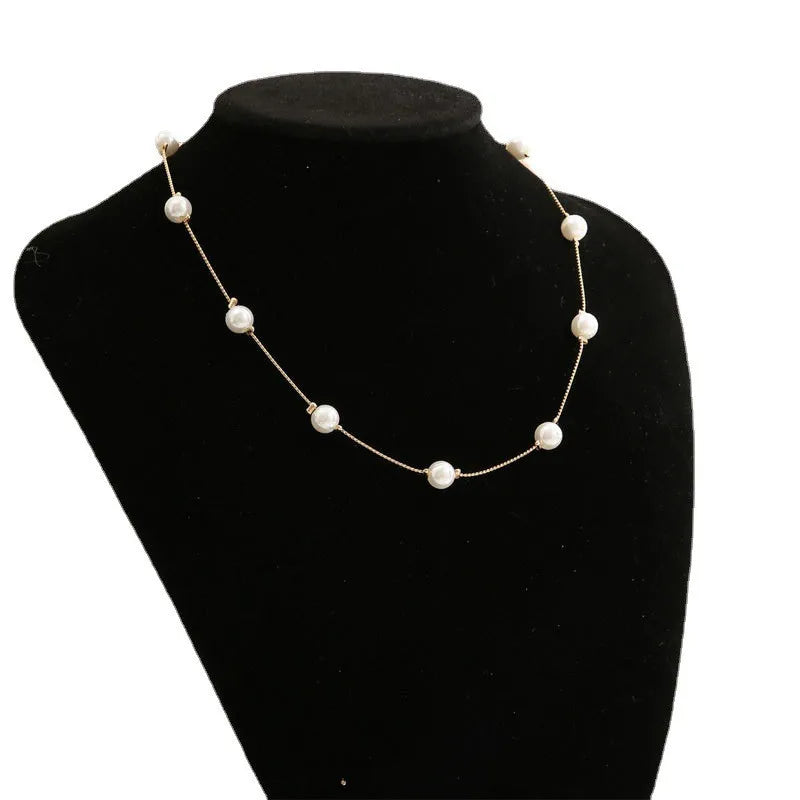 Brautkette mit Kunstperlen