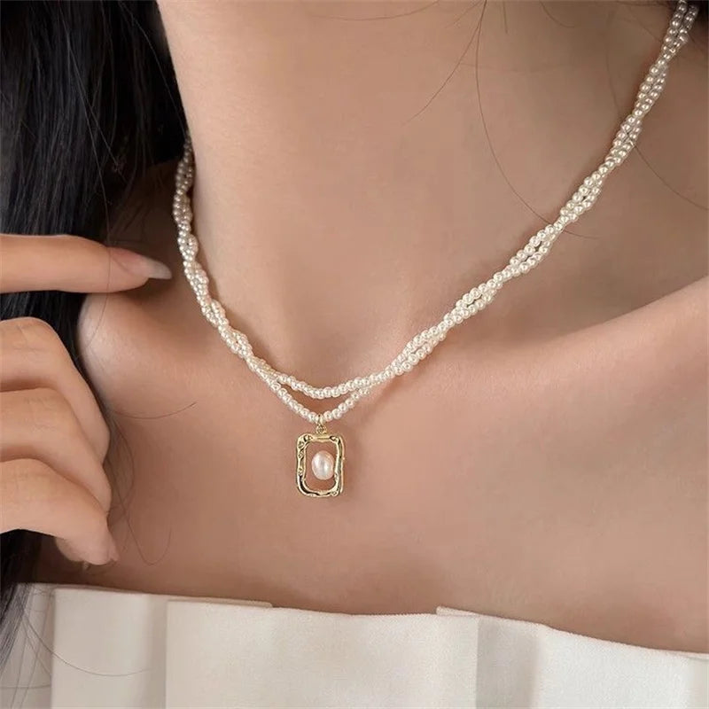 Herz-Perlen-Halsband