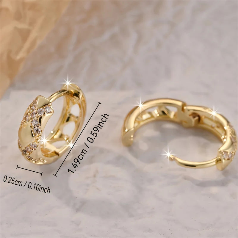 Delicate Small Circle Earrings