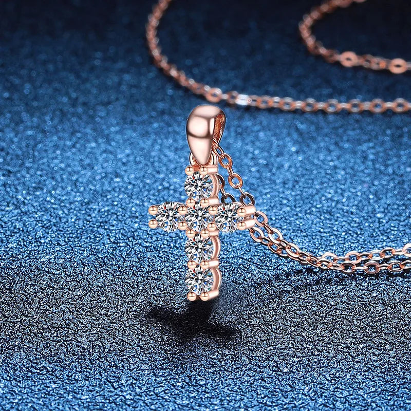 Christian Cross Moissanite