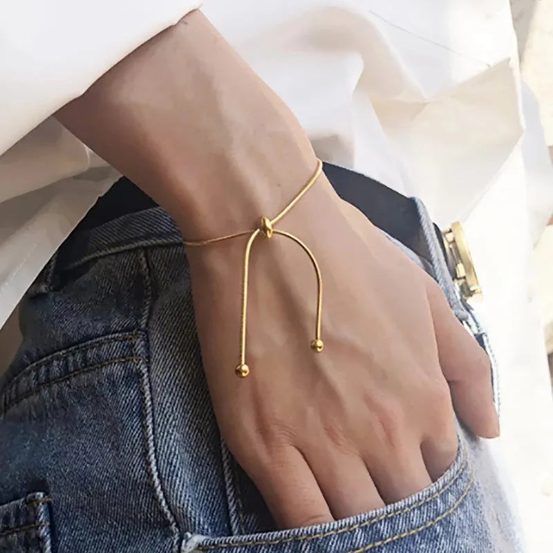 Goldene Drape Halskette | Armband | Fußkettchen 