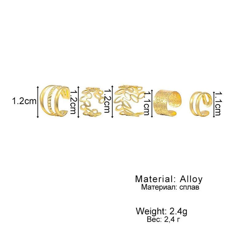 5 Clip-On Earrings