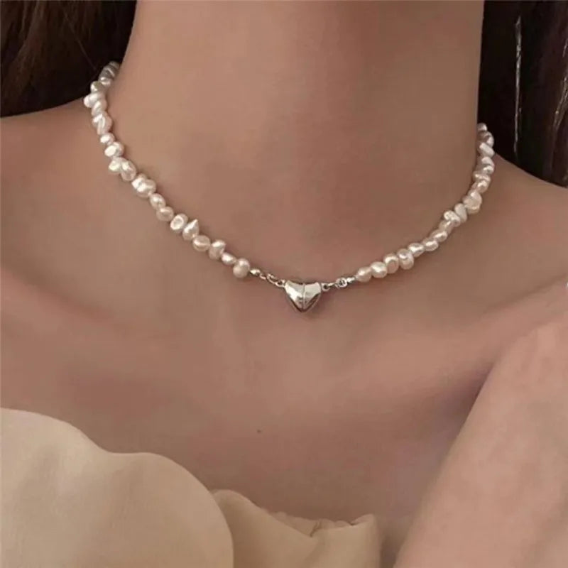 Herz-Perlen-Halsband