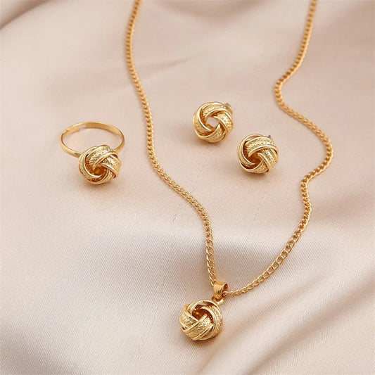 Round Pearl Jewelry Set