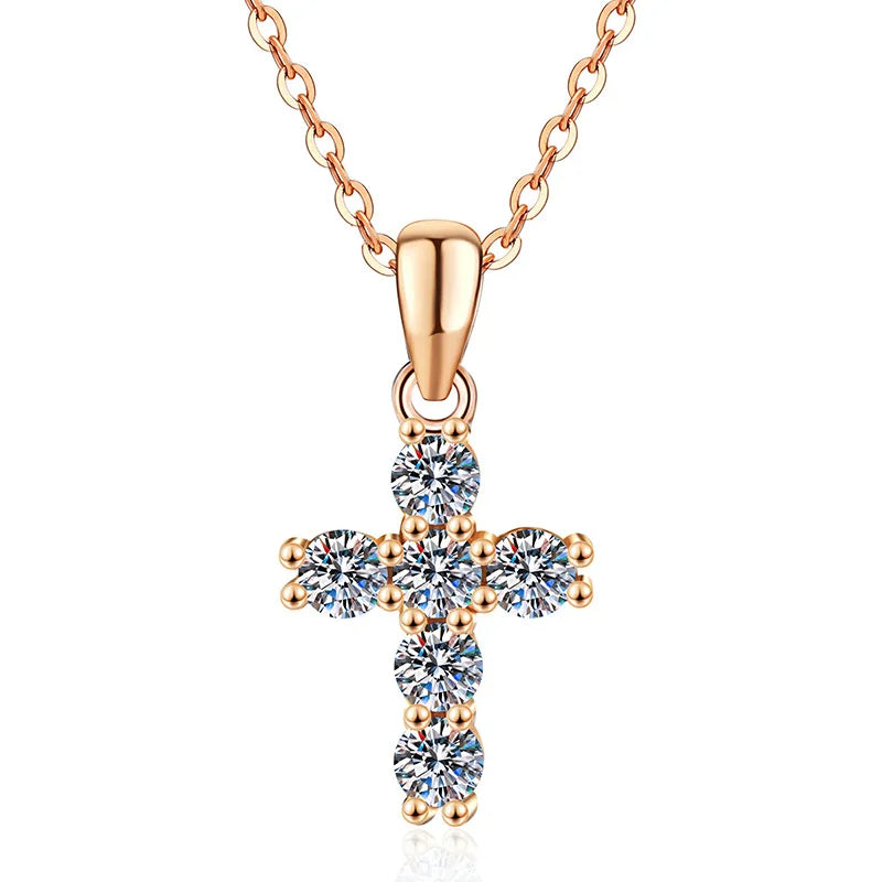 Christian Cross Moissanite