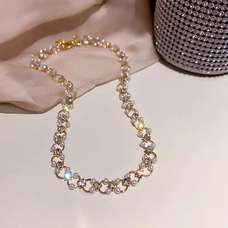 Amour Perlen-Choker-Armband|Halskette