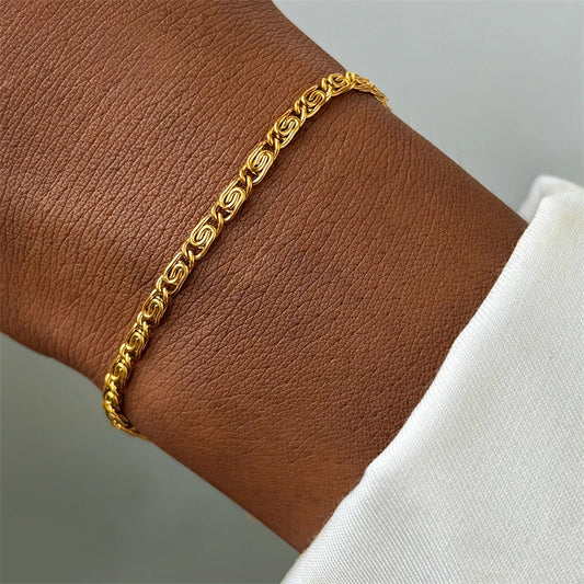 Männer Edelstahl Kette Armband für Frauen Hand Armreif Gold/Silber Farbe Fuß Knöchel Fußkettchen Schmuck Zubehör DIY Geschenk