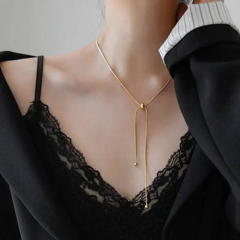 Goldene Drape Halskette | Armband | Fußkettchen 