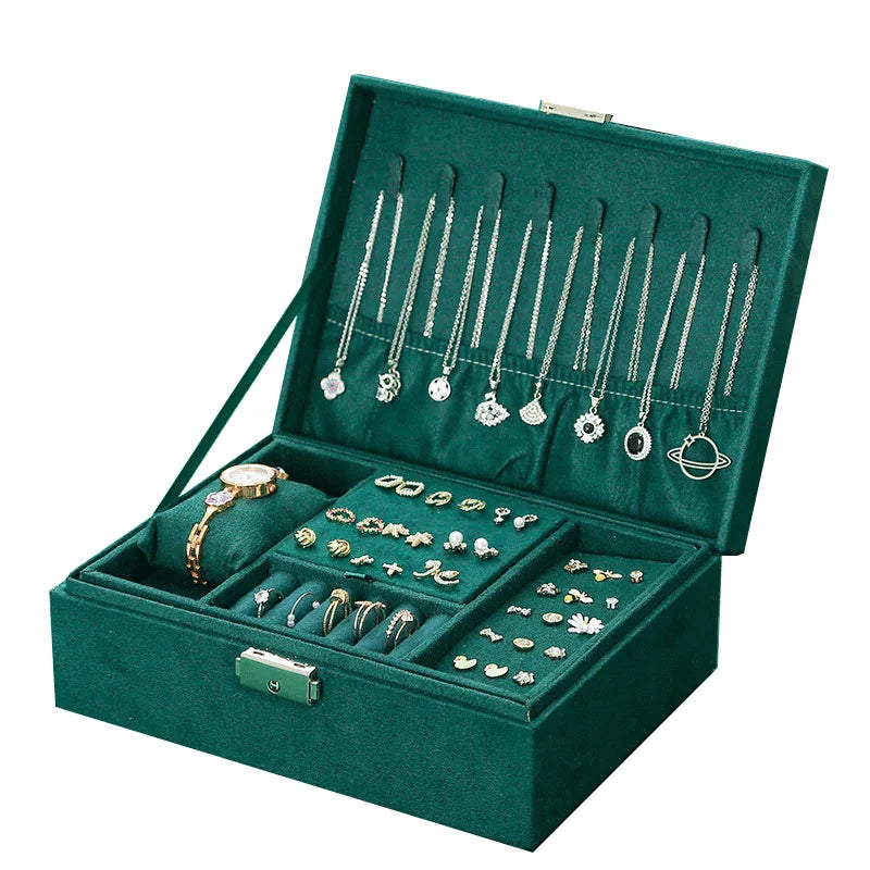 New Vintage Style Velvet Jewelry Box