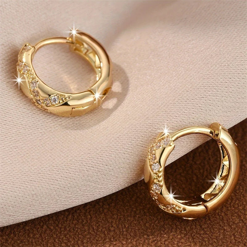 Delicate Small Circle Earrings