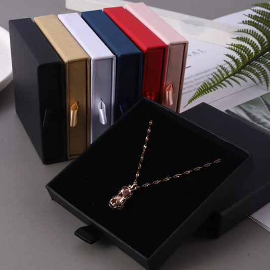 Elegance Drawer Box – Kraft Paper Jewelry Set Packaging