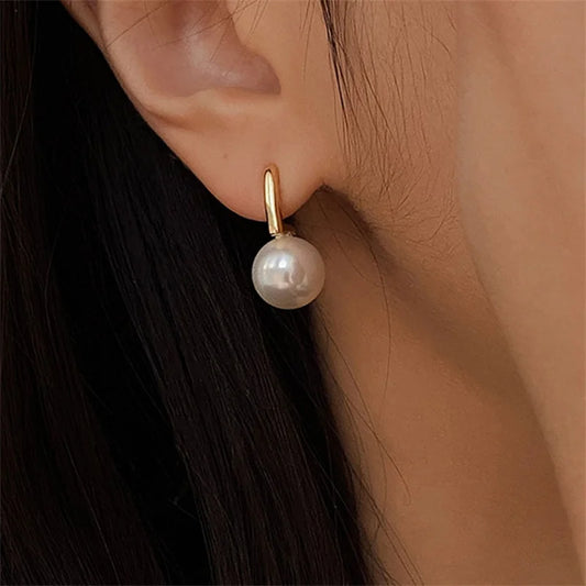Exquisitos pendientes de perlas francesas