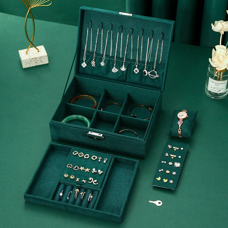 New Vintage Style Velvet Jewelry Box
