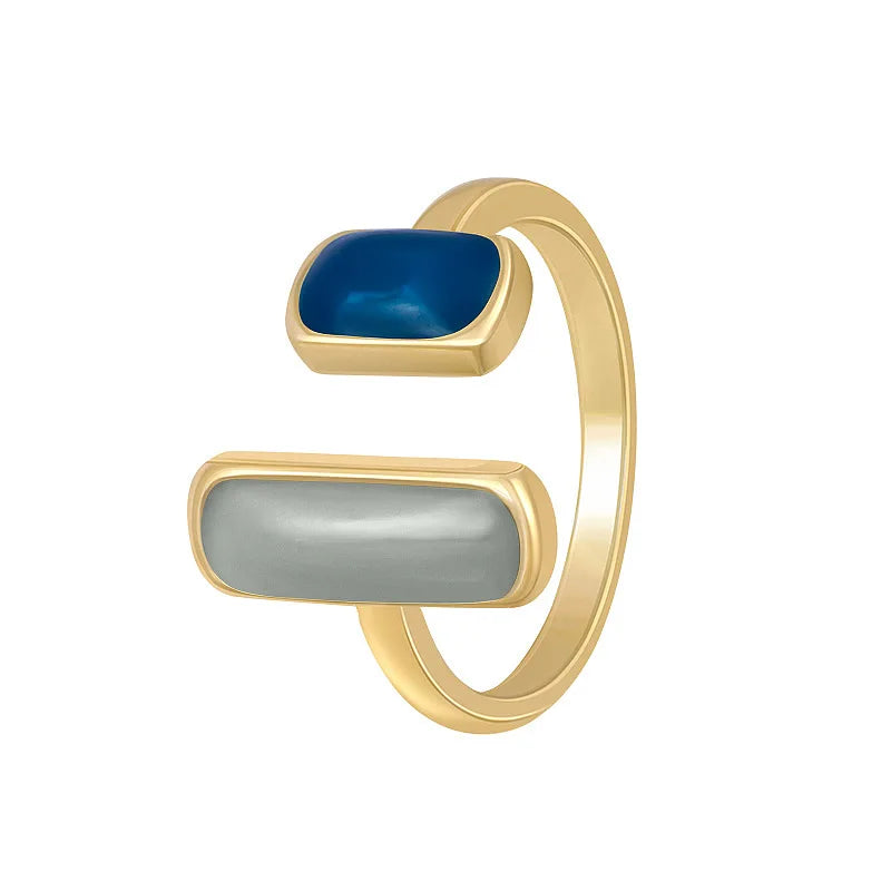 Colorful Drip Glaze Ring