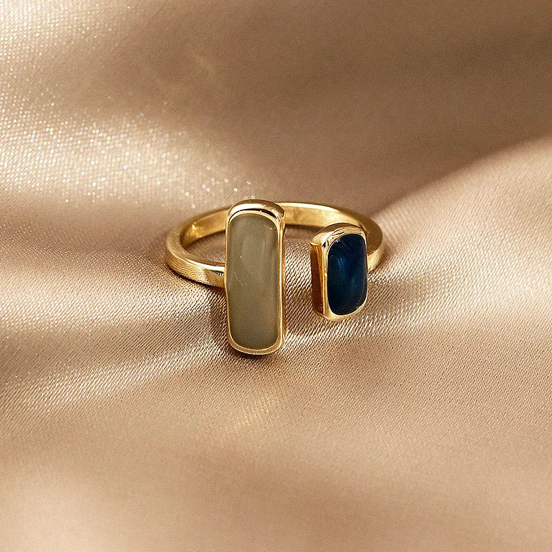 Colorful Drip Glaze Ring