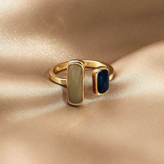 Colorful Drip Glaze Ring