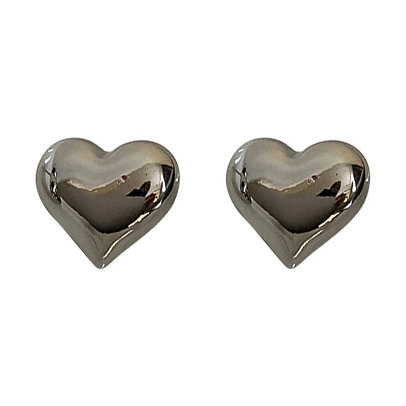 Minimalist Heart LOVE Earrings