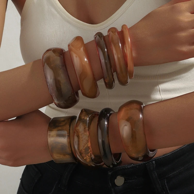 Retro Resin Bangles