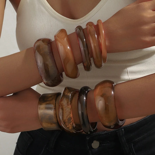 Retro Resin Bangles