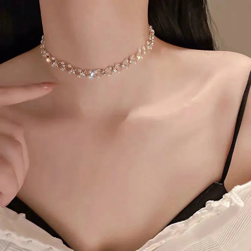 Amour Perlen-Choker-Armband|Halskette