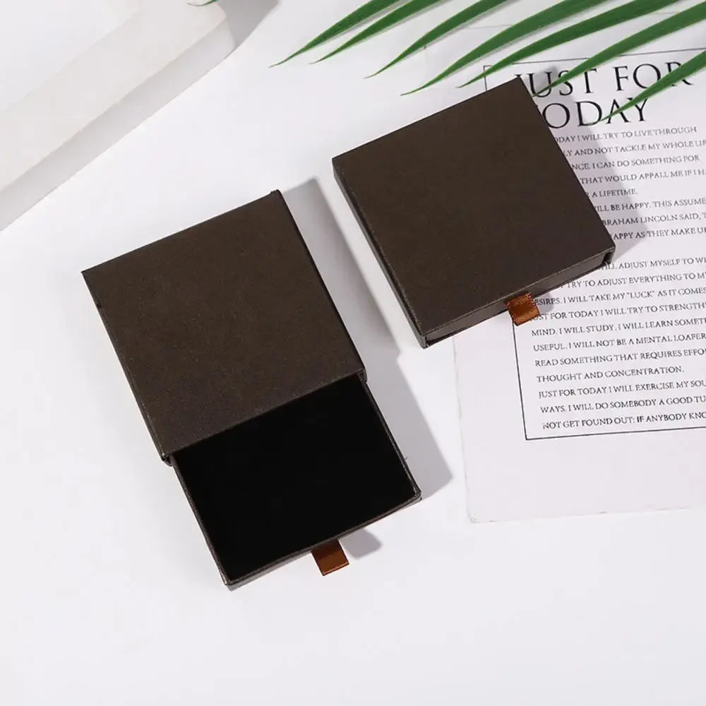 Elegance Drawer Box – Kraft Paper Jewelry Set Packaging