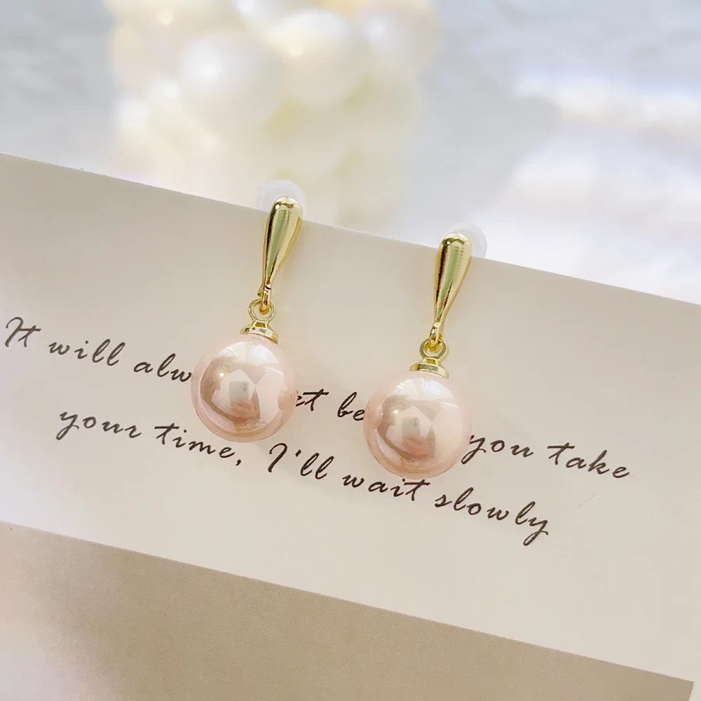 Pendientes colgantes de perlas