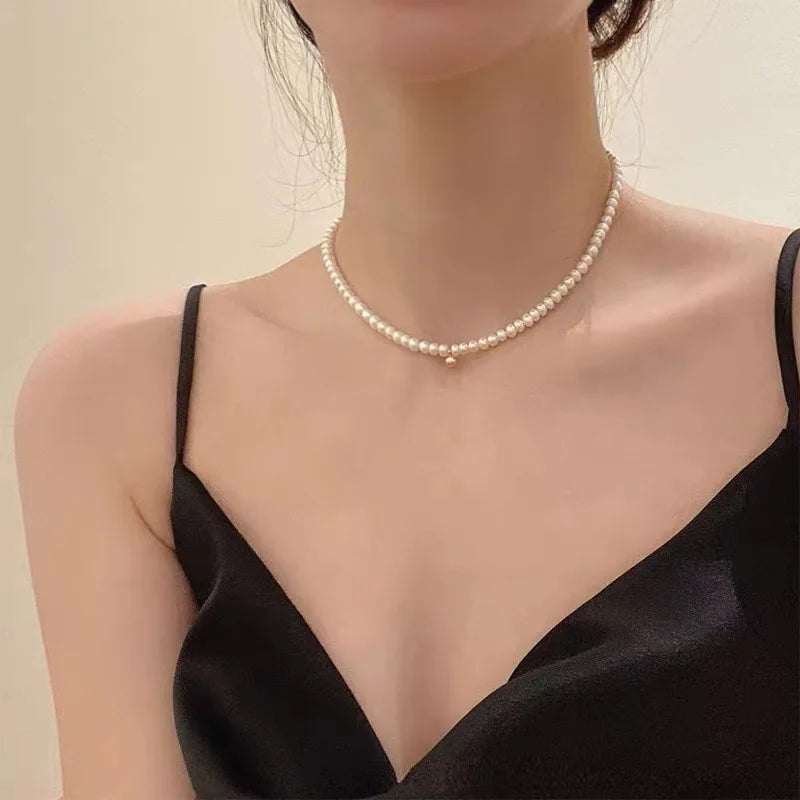Herz-Perlen-Halsband