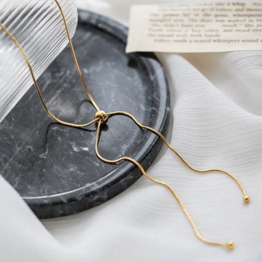 Goldene Drape Halskette | Armband | Fußkettchen 