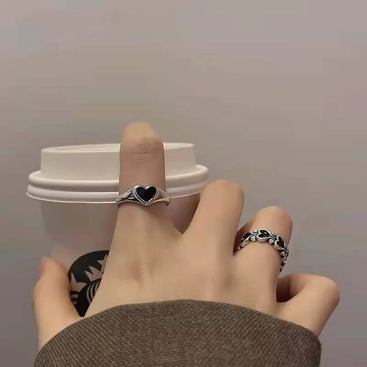 Trendy Heart Punk Ring