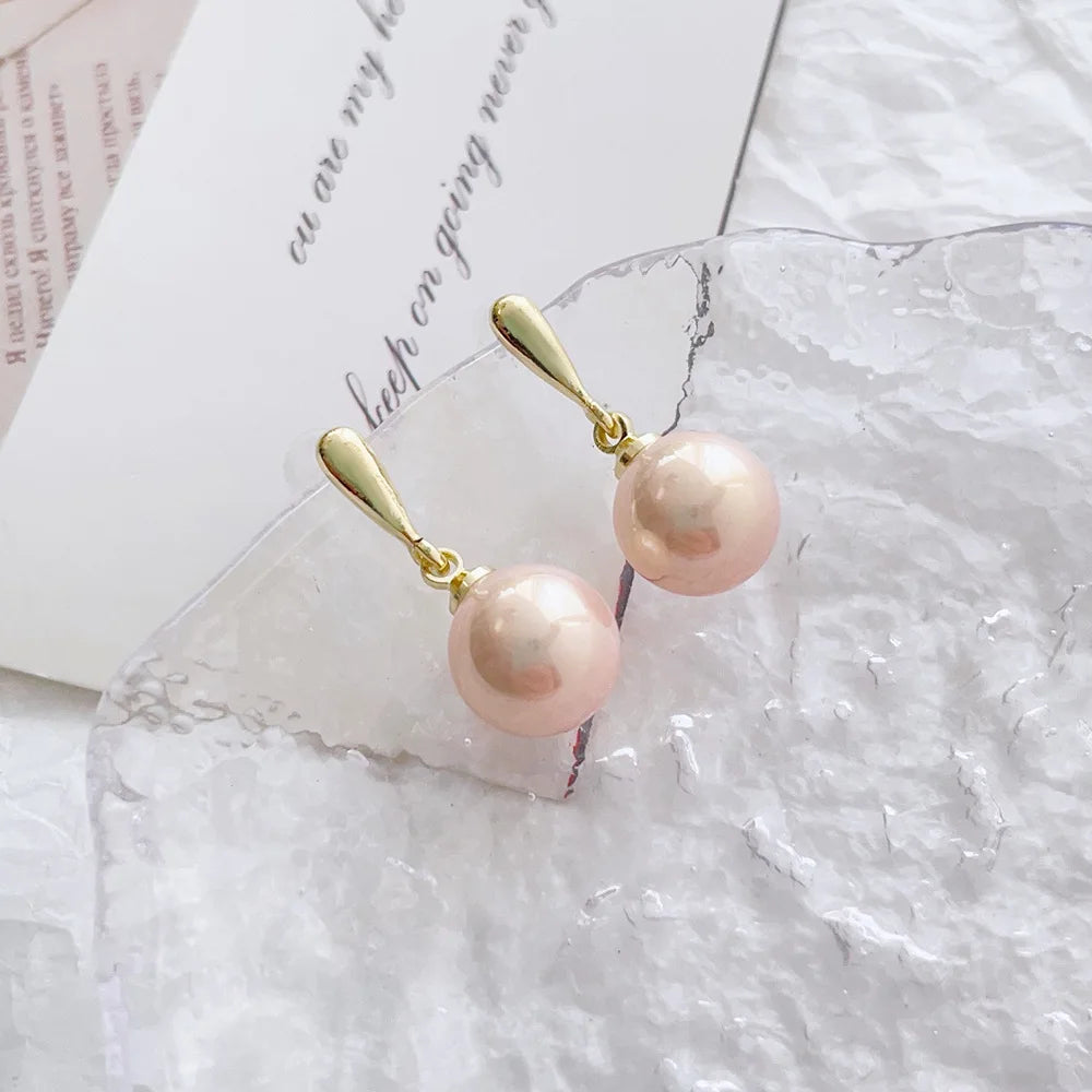 Pendientes colgantes de perlas