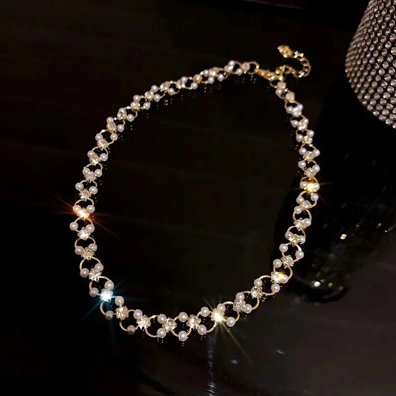 Amour Perlen-Choker-Armband|Halskette
