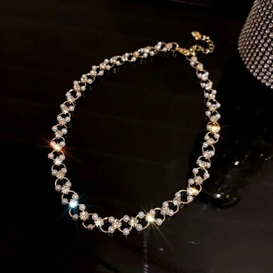 Amour Perlen-Choker-Armband|Halskette