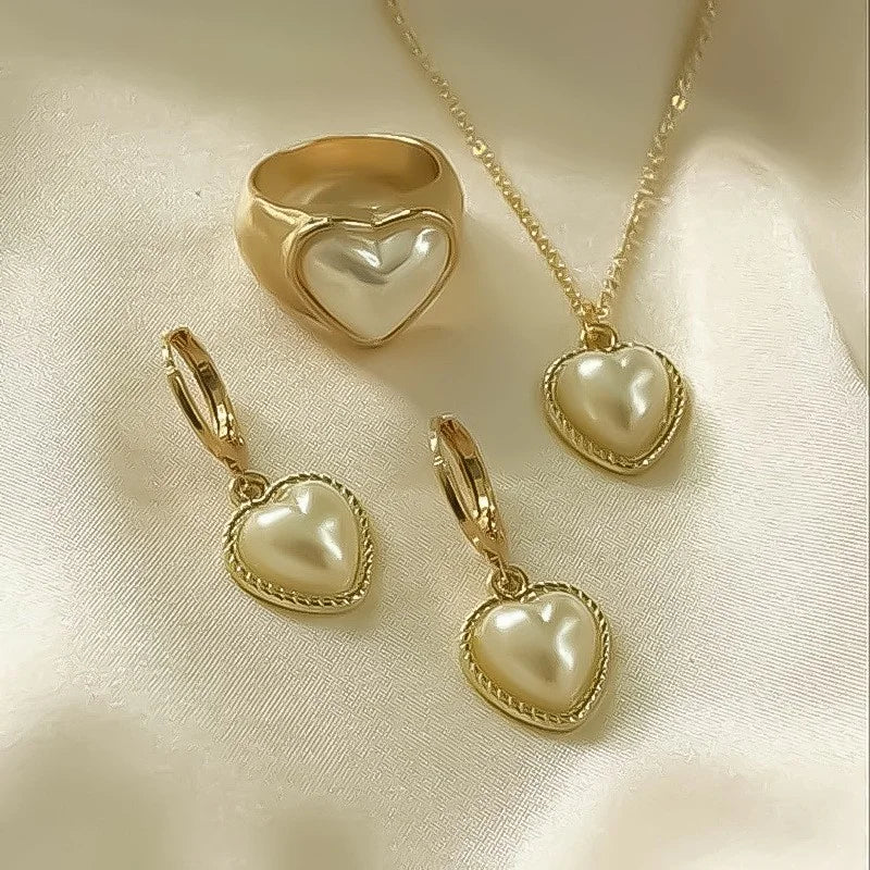 Round Pearl Jewelry Set