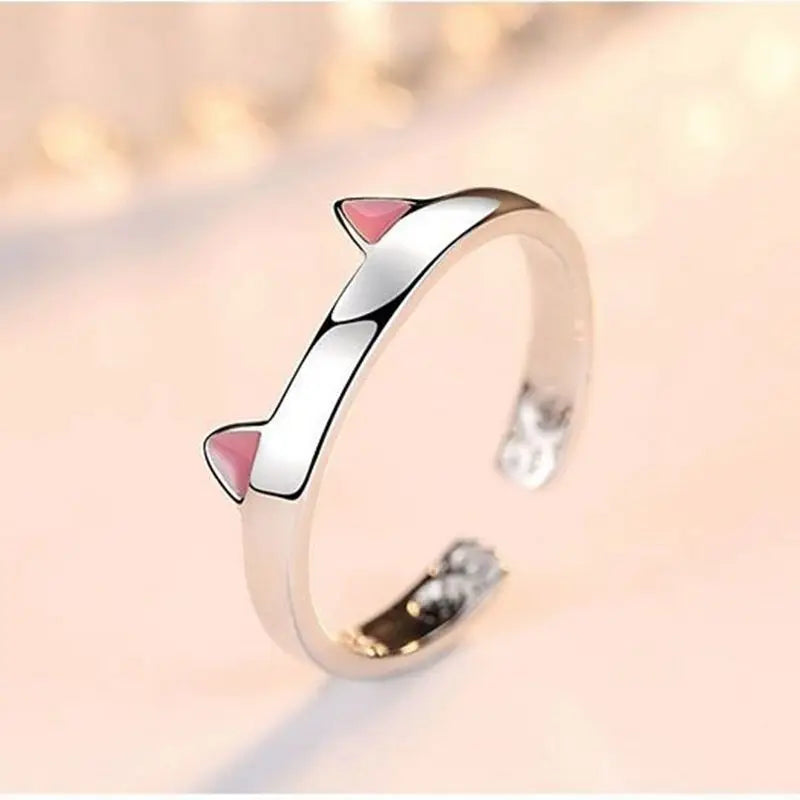 Cat Ears Pink Ring